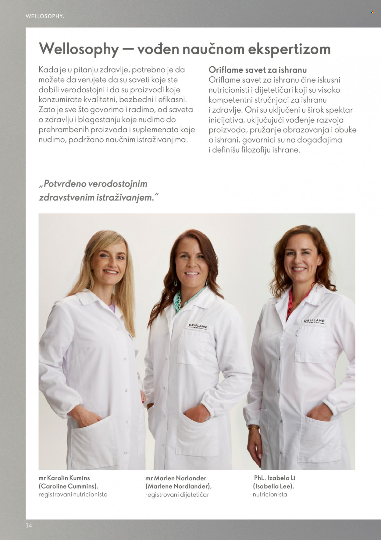 Oriflame katalog. Stranica 14