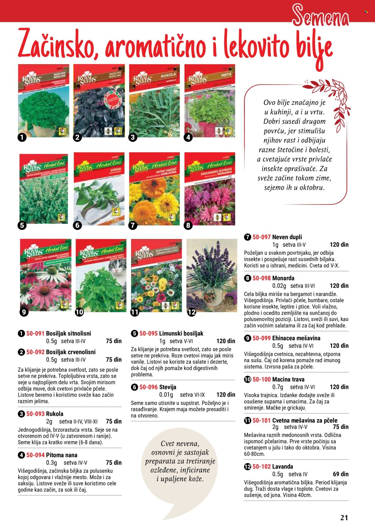 thumbnail - Flora Ekspres katalog - Proizvodi na akciji - lavanda, mikro bilje. Stranica 21.