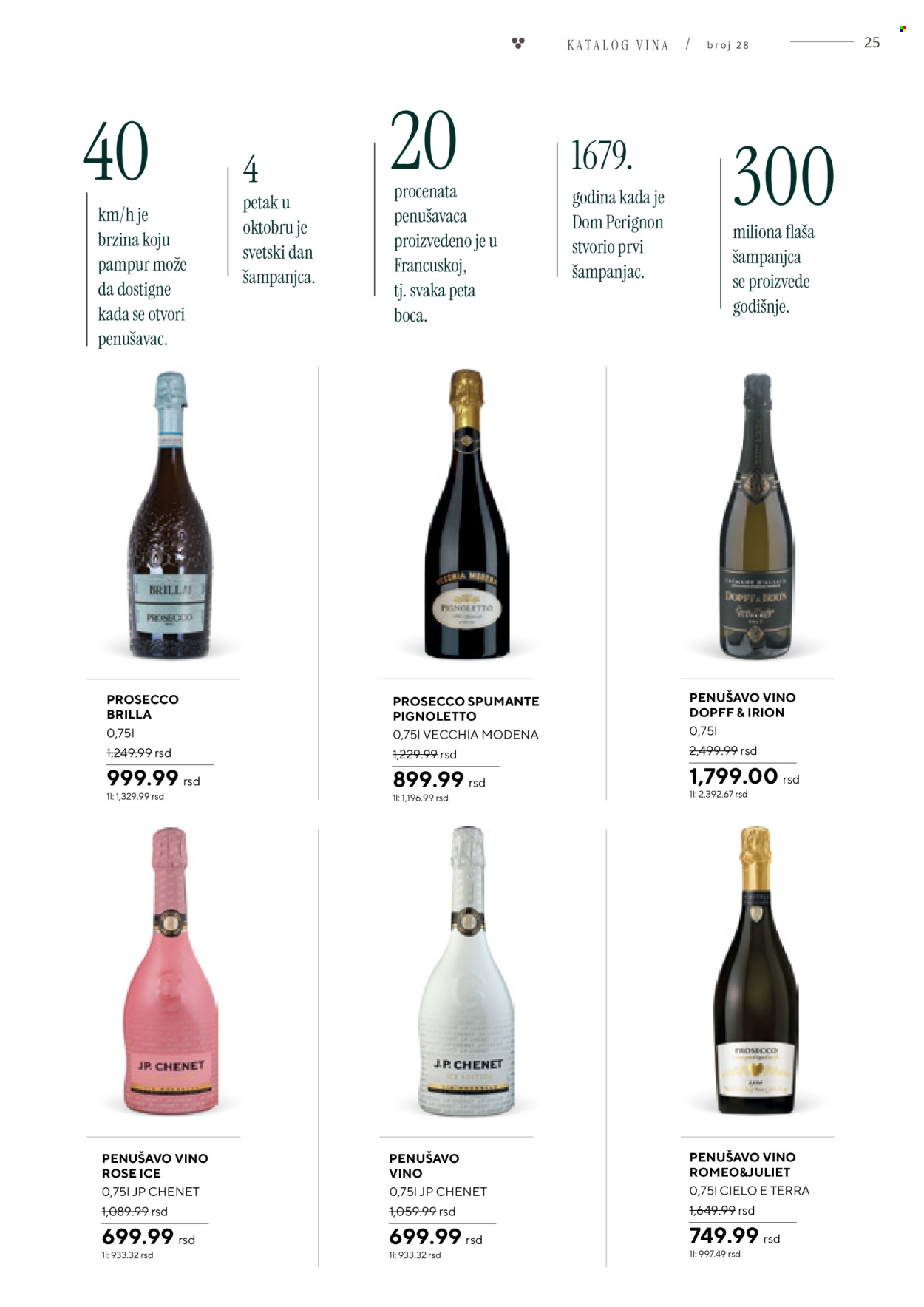 thumbnail - Mercator Centar katalog - 06.04.2024 - 06.05.2024 - Proizvodi na akciji - alkohol, J.P. Chenet, roze vino, vino penušavo, vino, Prosseco. Stranica 25.