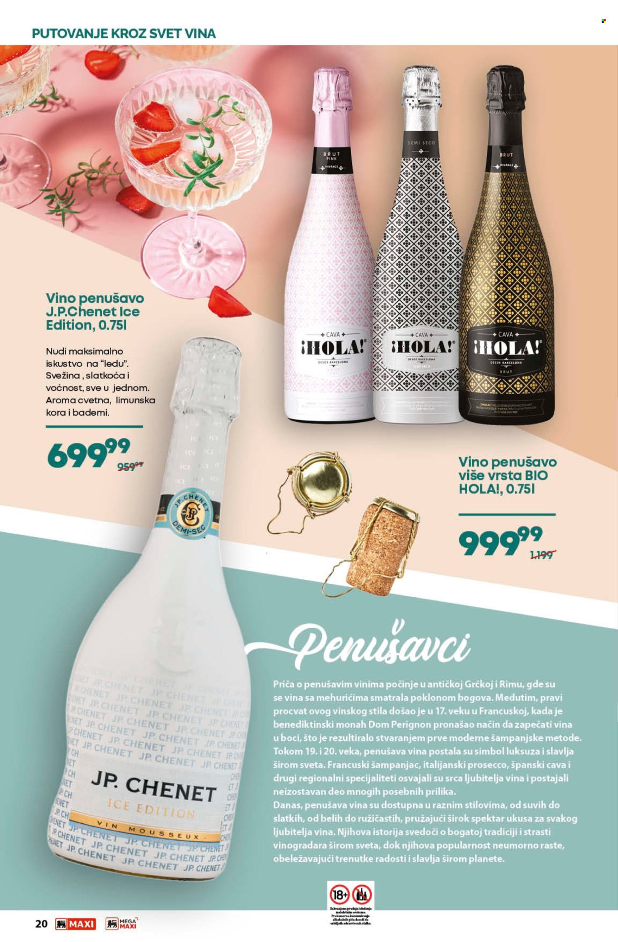 thumbnail - Maxi katalog - 11.04.2024 - 08.05.2024 - Proizvodi na akciji - alkohol, J.P. Chenet, vino penušavo, vino, Prosseco, badem. Stranica 20.