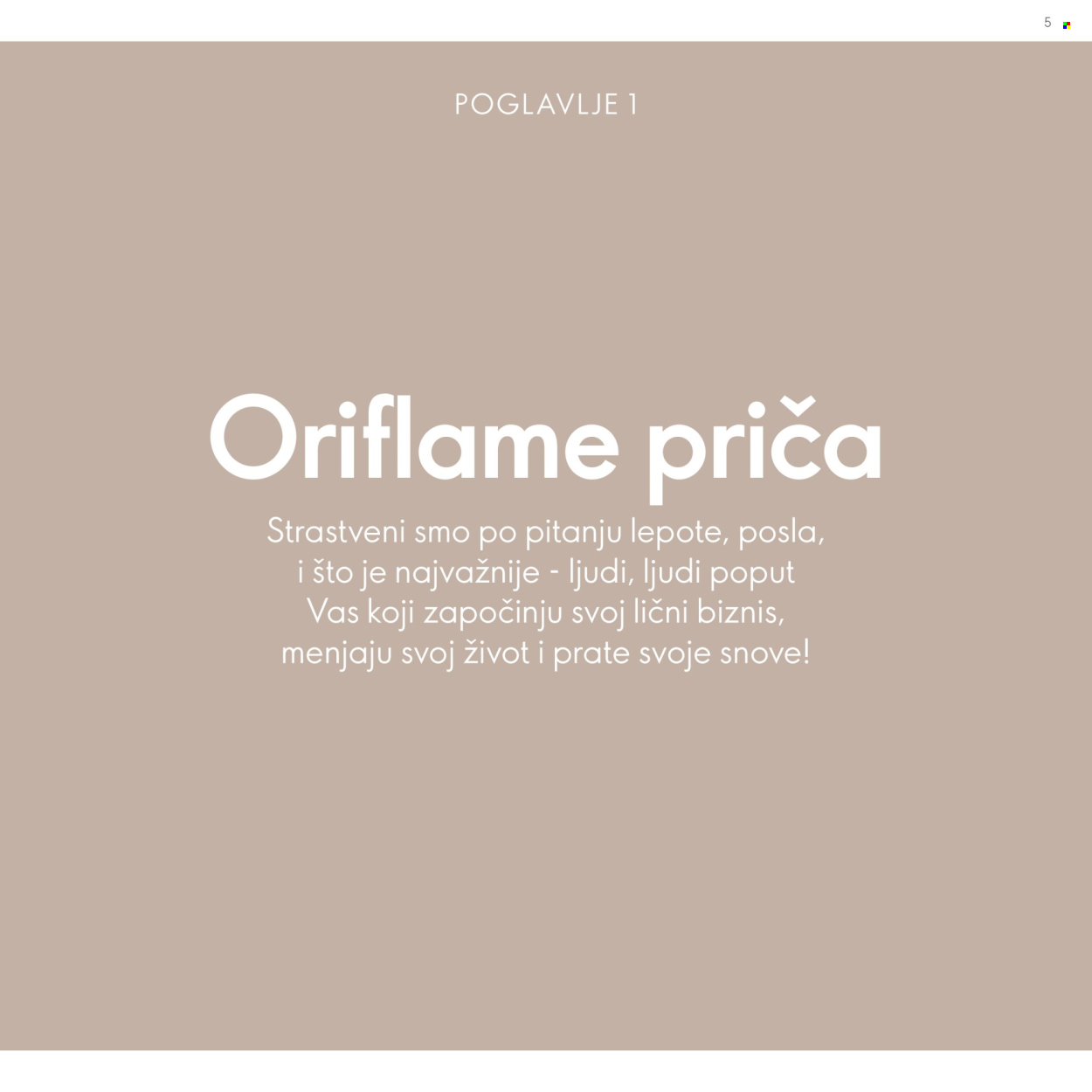 Oriflame katalog. Stranica 5