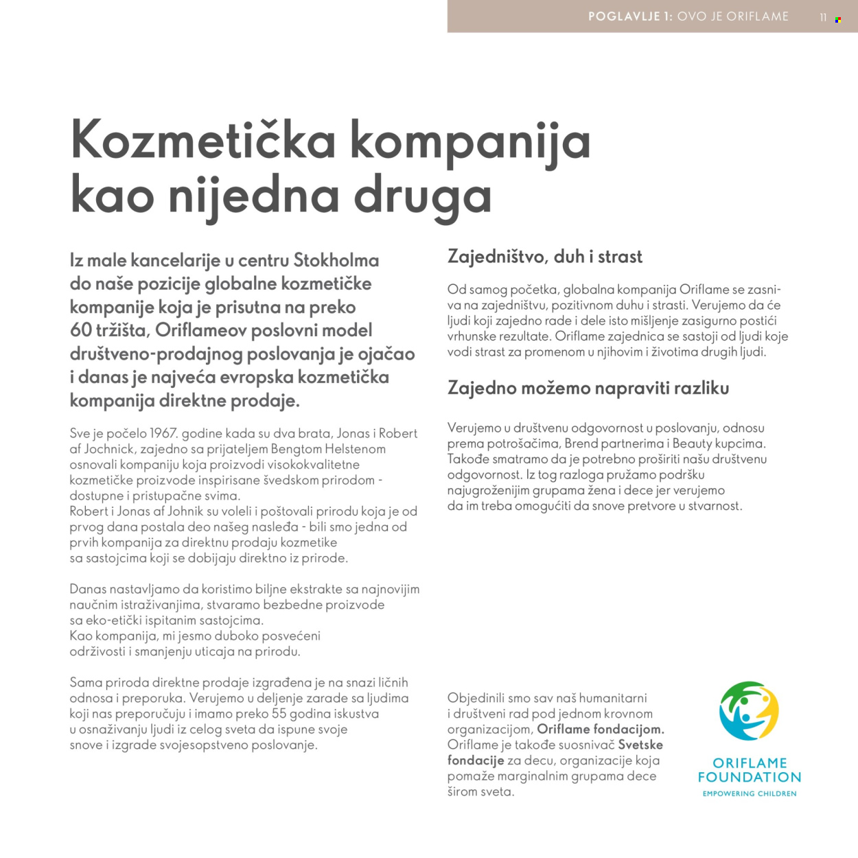 Oriflame katalog. Stranica 11