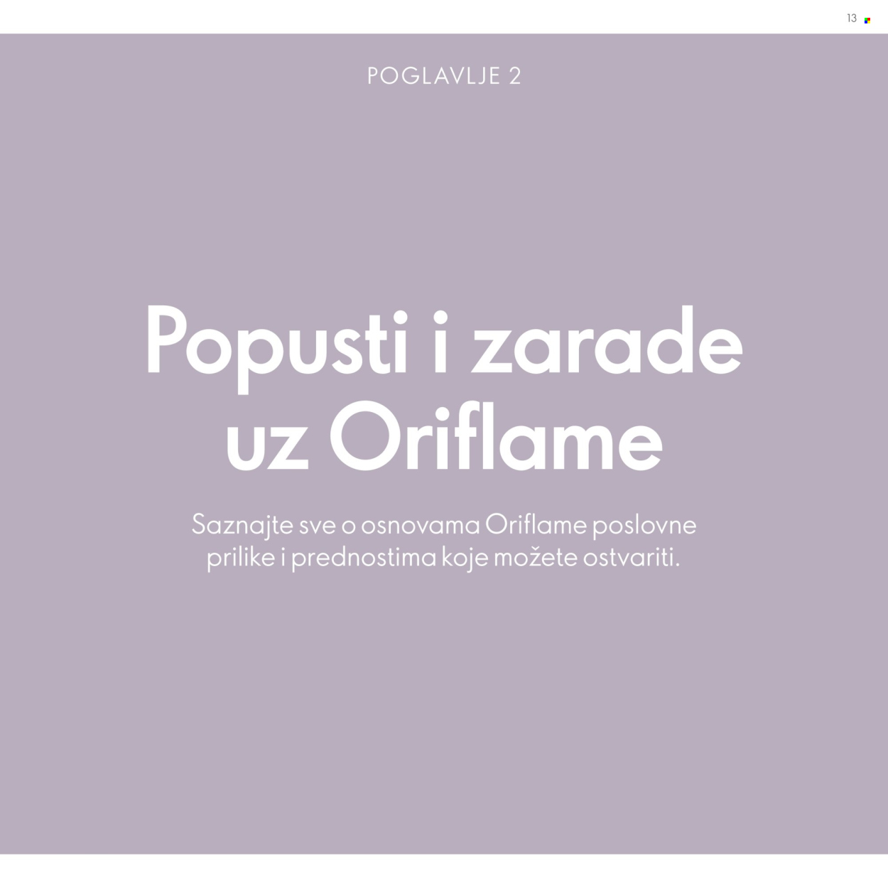 Oriflame katalog. Stranica 13