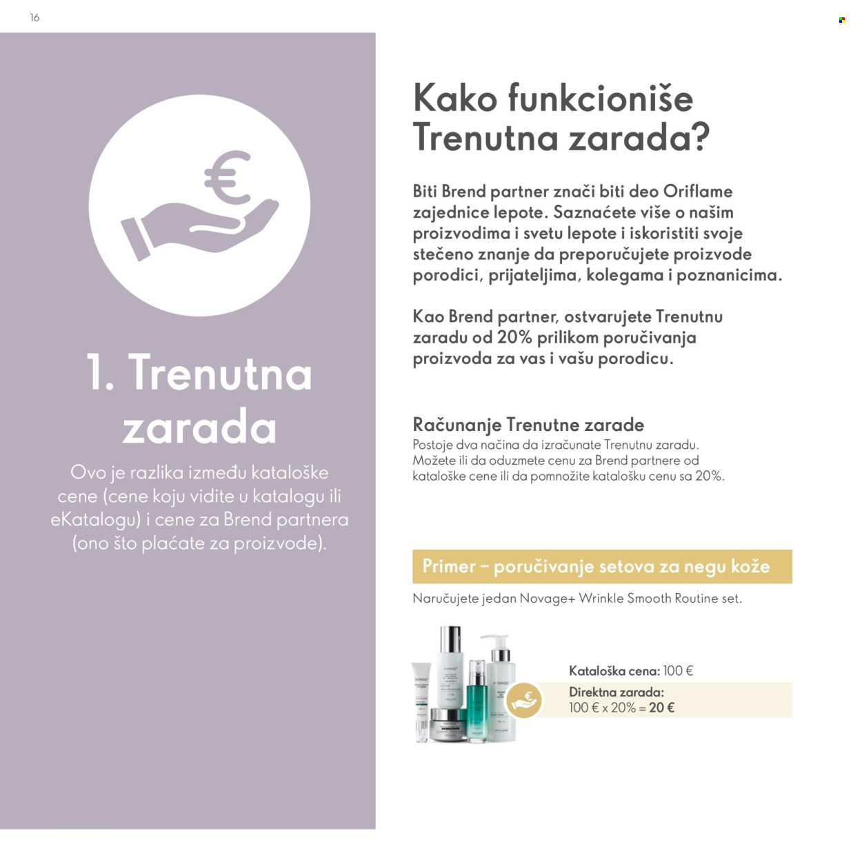 Oriflame katalog. Stranica 16