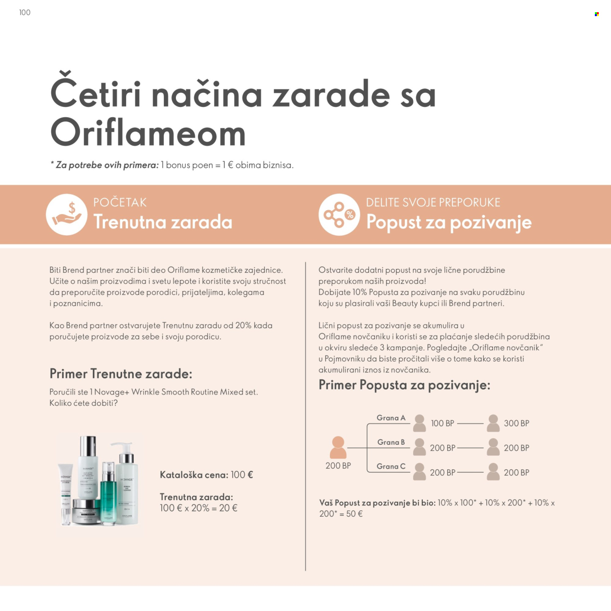 Oriflame katalog. Stranica 100