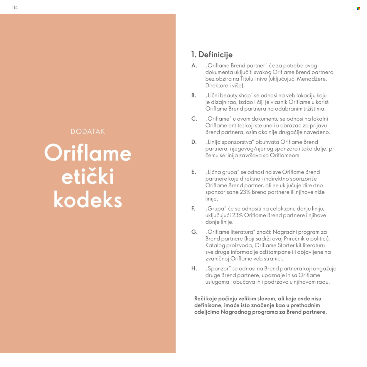 Oriflame katalog. Stranica 114