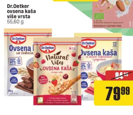 Dr.Oetker ovsena kaša više vrsta