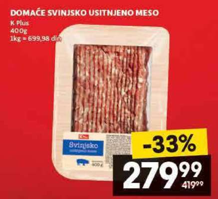 DOMAĆE SVINJSKO USITNJENO MESO