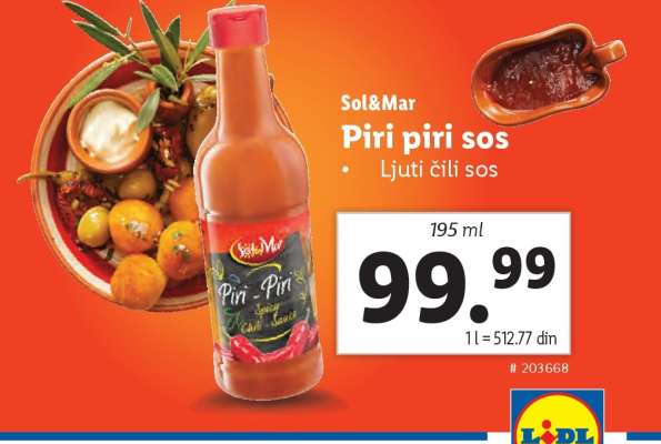 Sol&Mar Piri piri sos