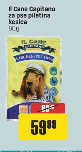 Il Cane Capitano za pse piletina kesica