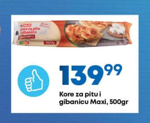 Kore za pitu i gibanicu Maxi, 500gr