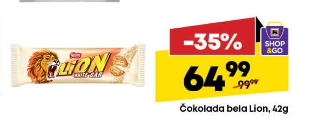 Čokolada bela Lion 42g