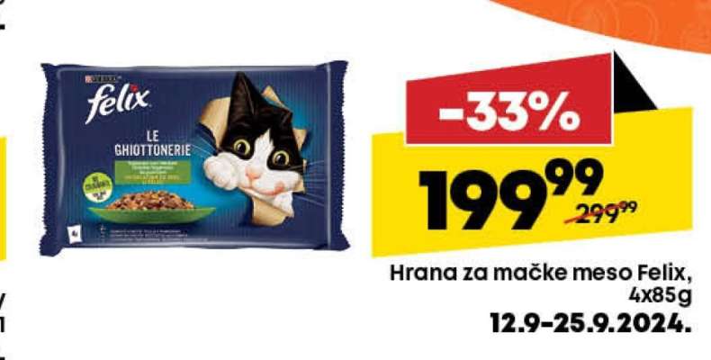 Hrana za mačke meso Felix 4x85g