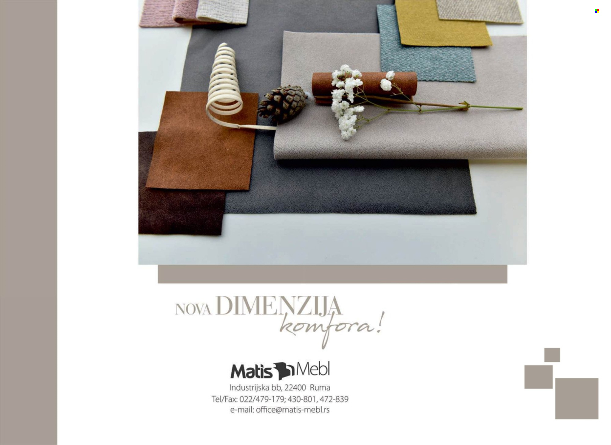 Matis katalog. Stranica 1
