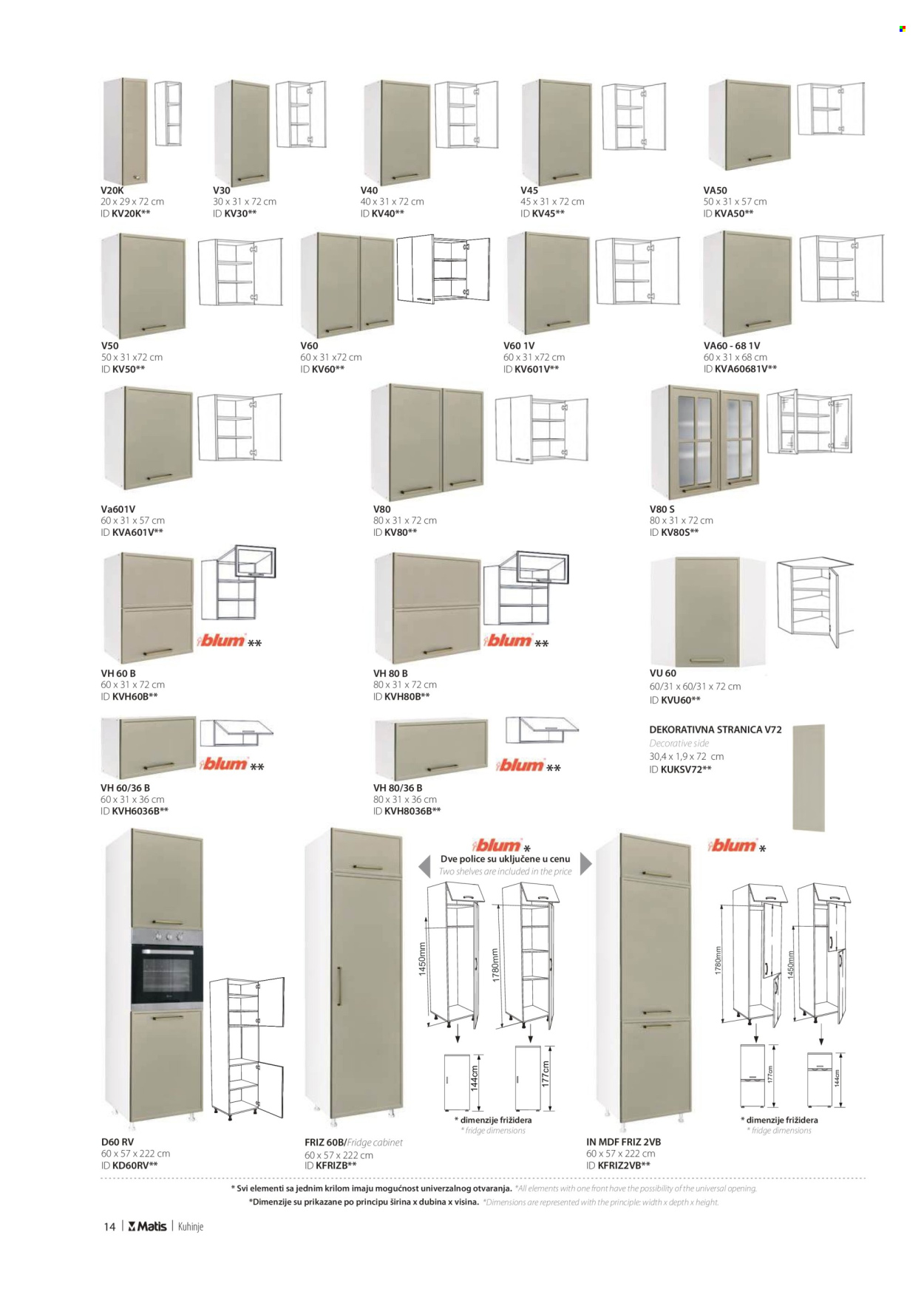 Matis katalog. Stranica 1