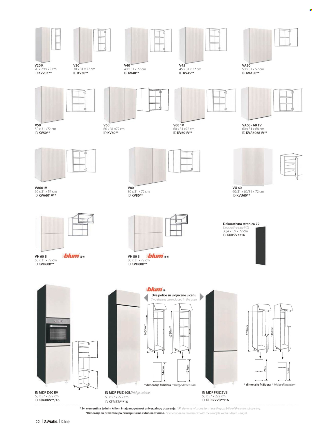 Matis katalog. Stranica 1