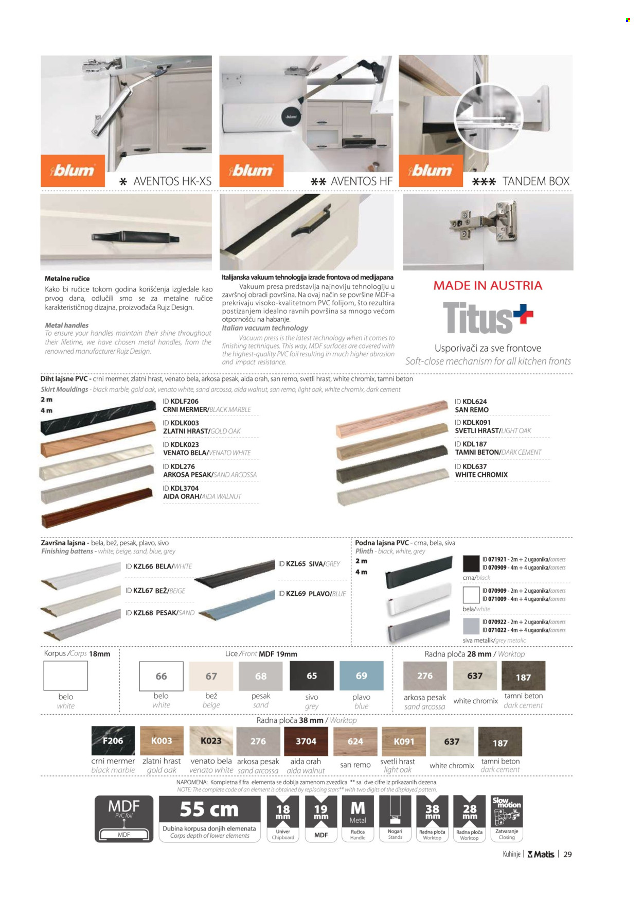 Matis katalog. Stranica 1