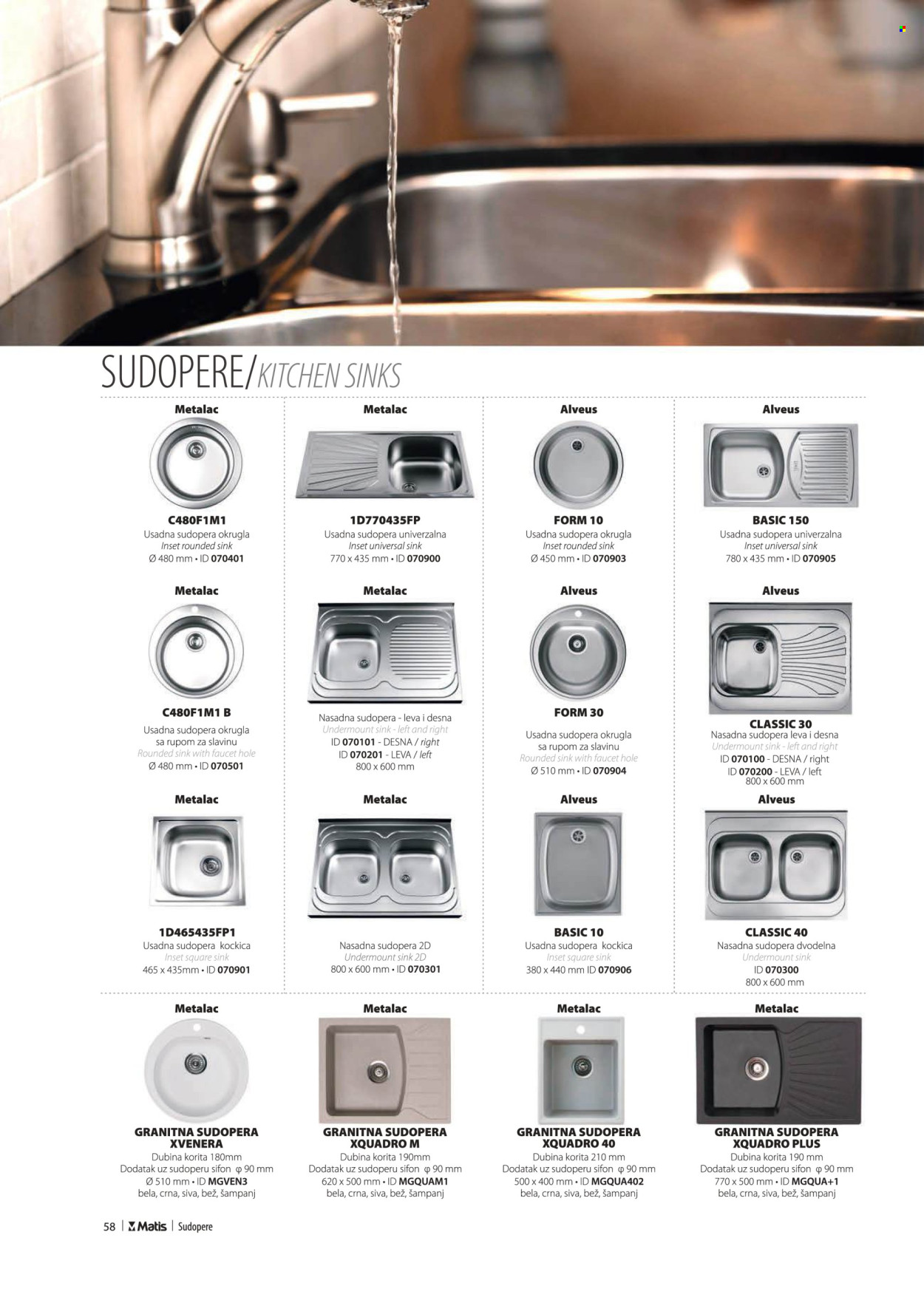 Matis katalog. Stranica 1