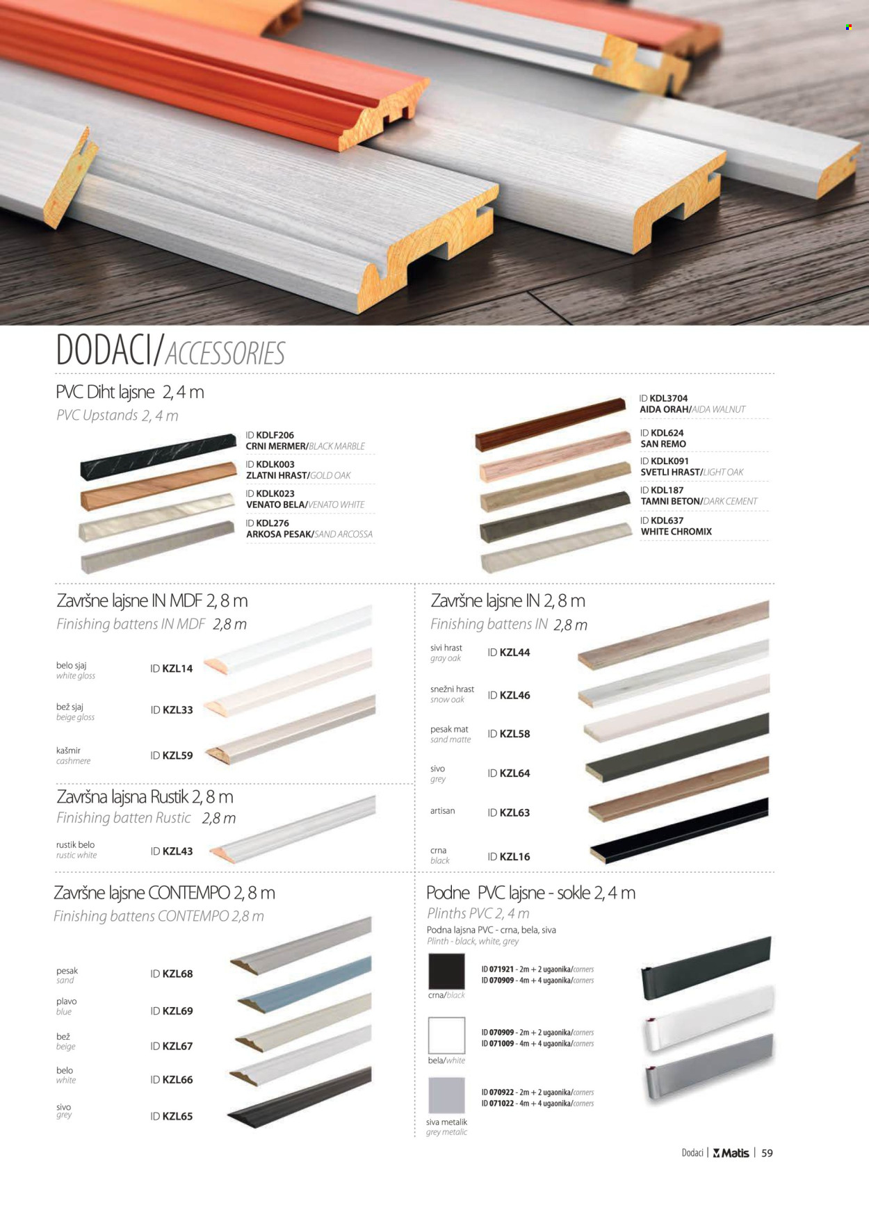 Matis katalog. Stranica 1