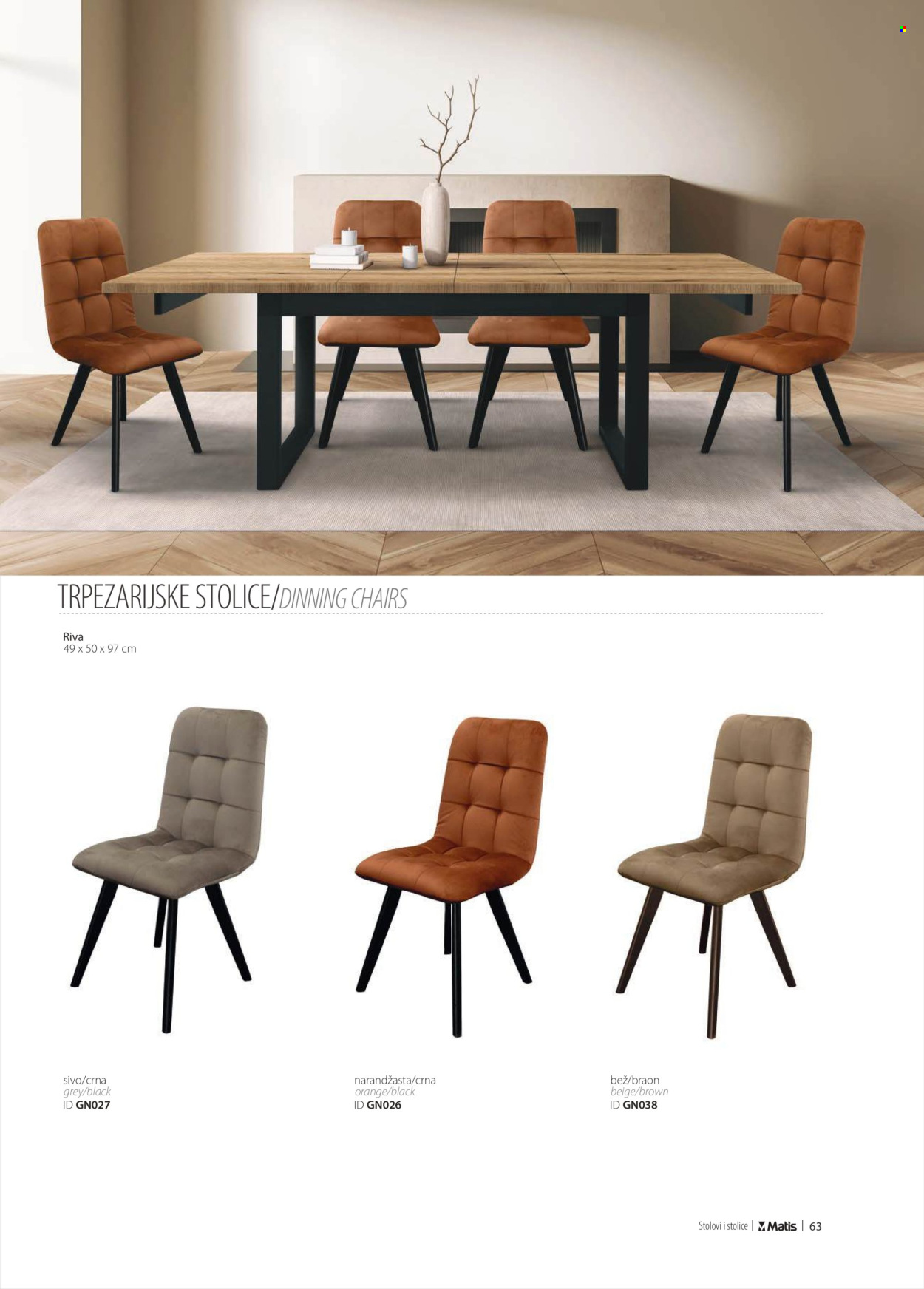 Matis katalog. Stranica 1