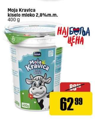 MOJA KRAVICA KISELO MLEKO 2.8 % m.m.