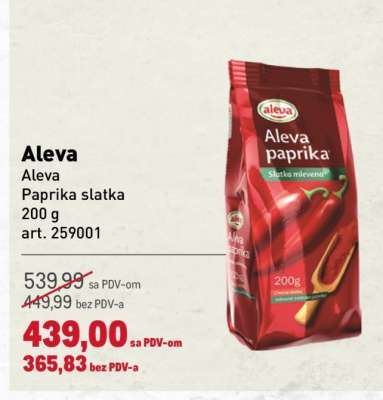 Aleva Paprika slatka