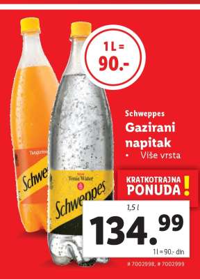 Schweppes gazirani napitak