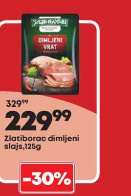 Zlatiborac dimljeni slajs,125g