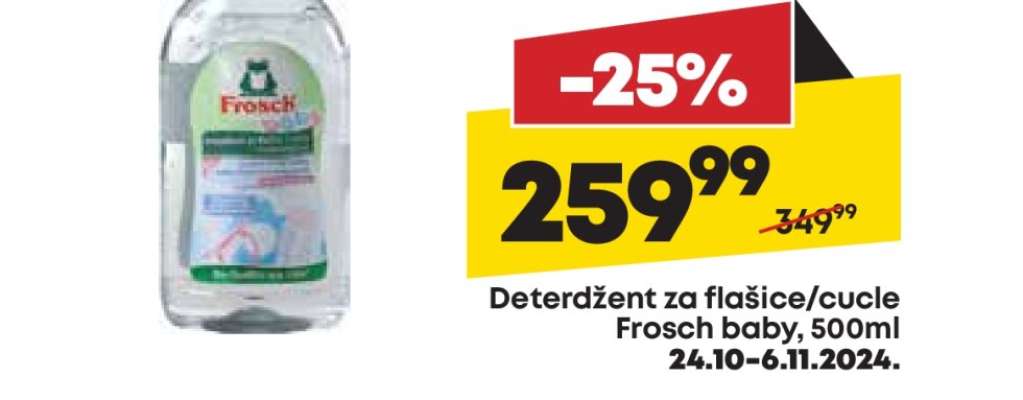 Deterdžent za flašice/cucle Frosch baby, 500ml