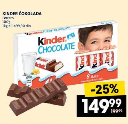 Kinder Čokolada