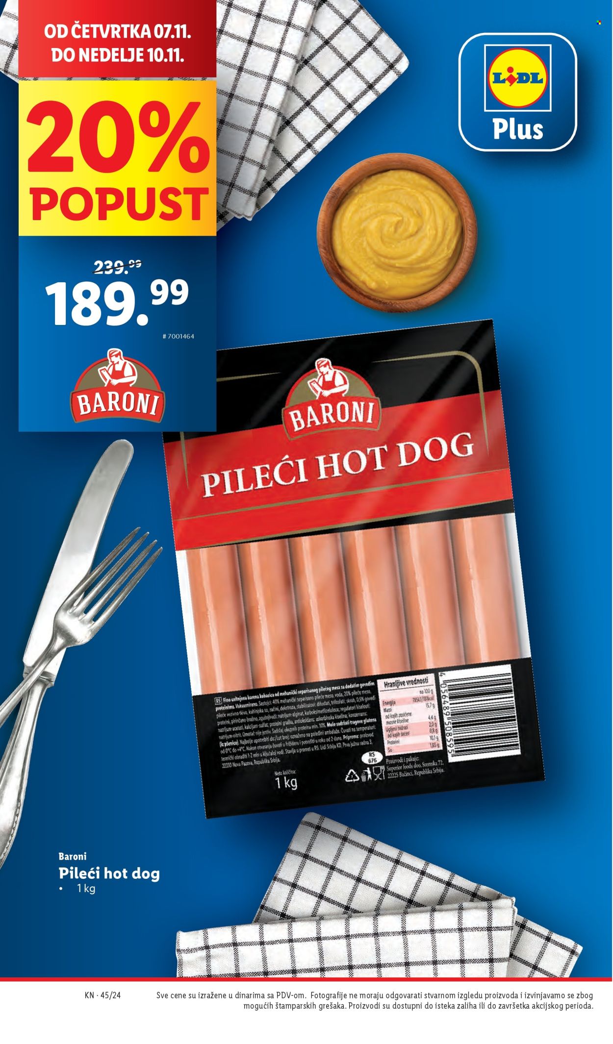 Lidl katalog - 07.11.2024 - 13.11.2024. Stranica 1