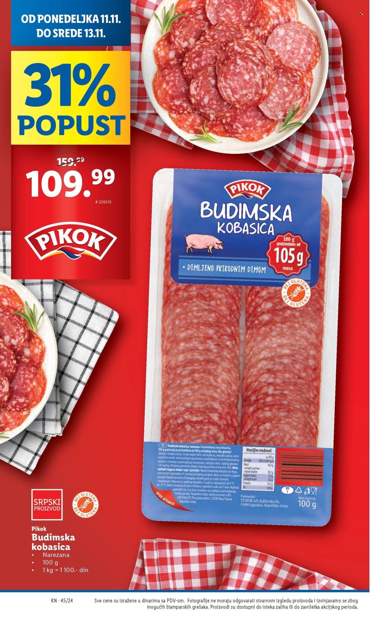 Lidl katalog - 07.11.2024 - 13.11.2024. Stranica 1