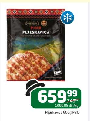 Pljeskavica 600g Pink