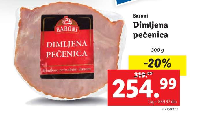 Baroni Dimljena pečenica