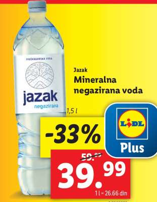 Jazak Mineralna negazirana voda