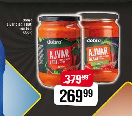 Dobro ajvar blagi I ljuti uprženi