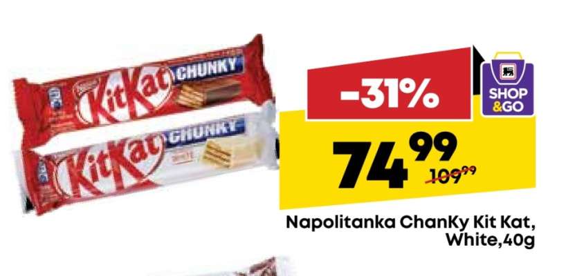 Napolitanka ChanKy Kit Kat, White, 40g