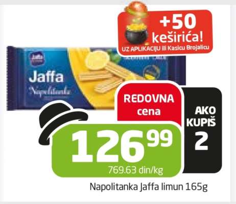 Napolitanka Jaffa limun 165g