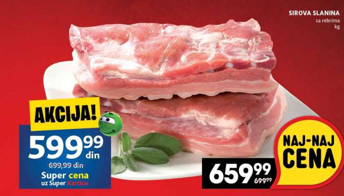 Sirova Slanina sa rebrima