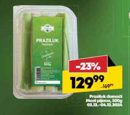 Praziluk domaći Maxi pijaca, 500g