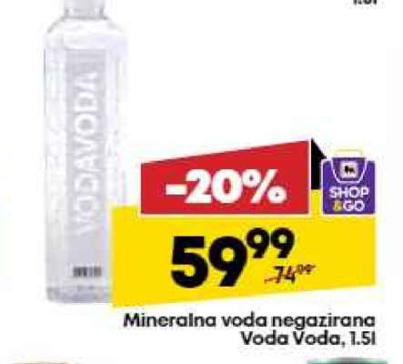 Mineralna voda negazirana Voda Voda 1.5l