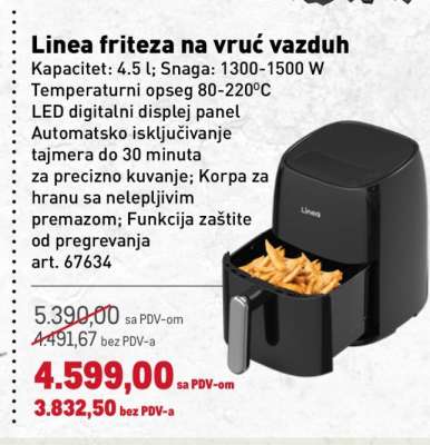 Linea friteza na vruć vazduh