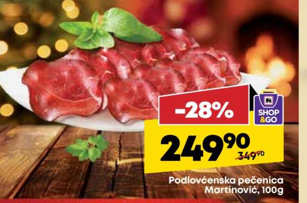 Podlovćenska pečenica Martinović 100g