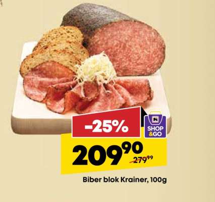 Biber blok Krainer 100g