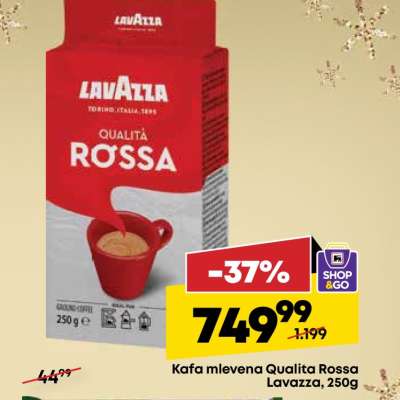 Kafa mlevena Qualita Rossa lavazza 250g