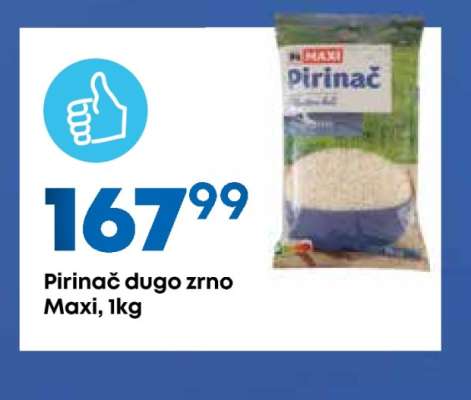 Pirinač dugo zrno Maxi 1kg