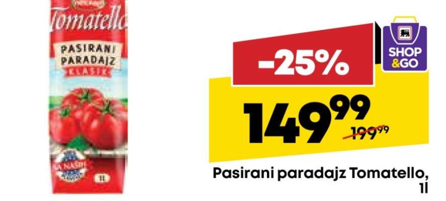 Pasirani paradajz Tomatello, 1l