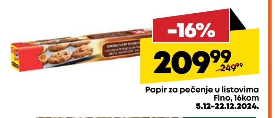 Papir za pečenje u listovima