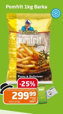 Pomfrit 1kg Barka