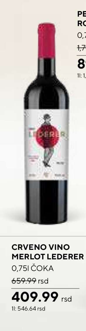 CRVENO VINO MERLOT LEDERER